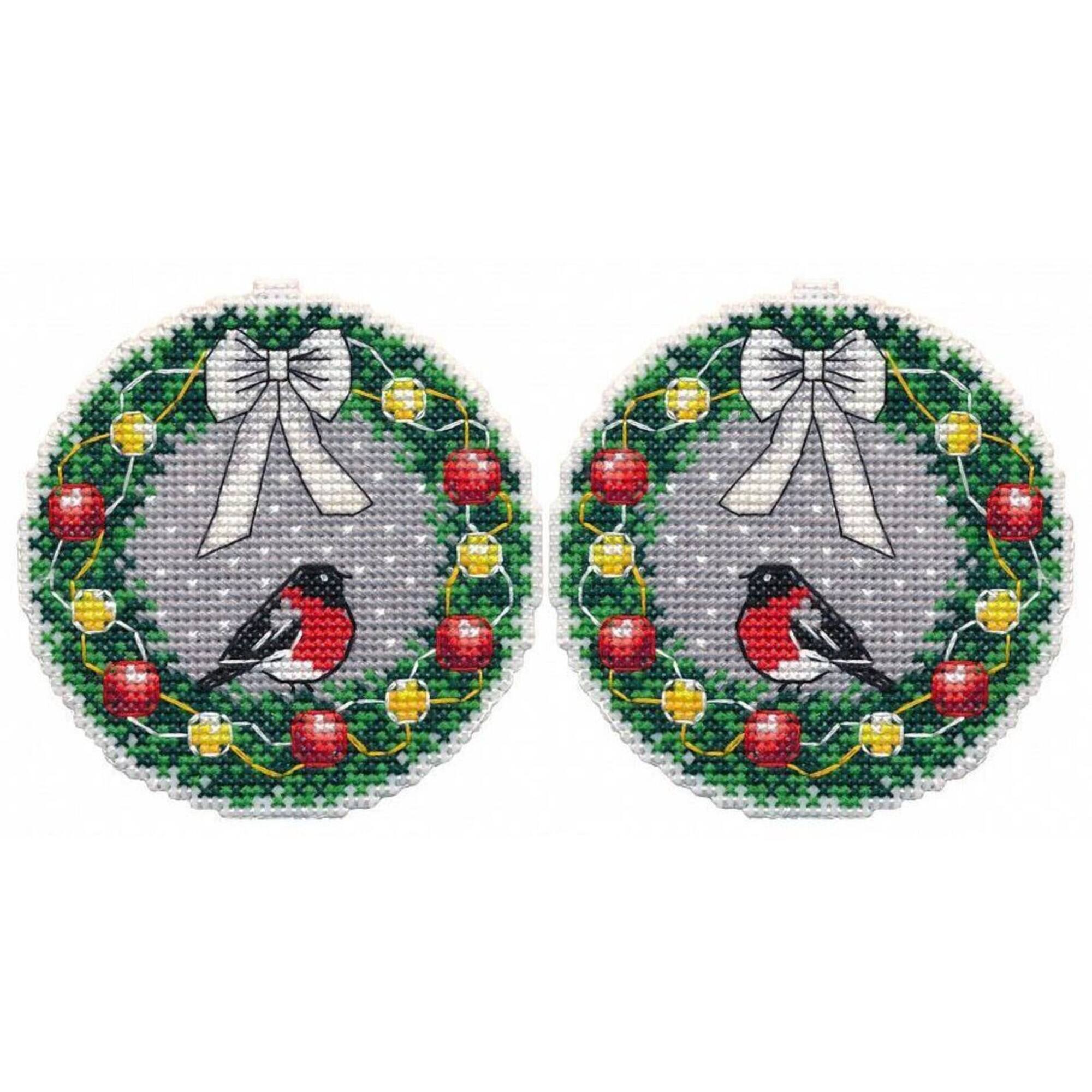 Oven Christmas Tree Toy The Wreath Cross Stitch Kit